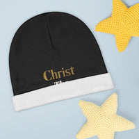 Christ The King Baby Beanie Black & Gold-KVOM; Christian Clothing; Women’s Clothing; Men's Clothes, Men's Hats, Women’s T-Shirts; Hoodies Sale; Ladies Tops; Ladies Dresses; Floral Tops; Floral Dresses; Flower Clothes; Activewear; Glorious; Psalms; Blessings On Blessings; Teens Clothing; Christian Book Store; Girl’s Clothing Sale; Mother’s Day Sale; Gifts For Sister; Christian Gifts; Gifts for Daughter; Spring Sale; Clearance Sale; Jesus; Christ Is King; Holy Ghost; God Got Me; Spiritual Warrior; Prophetic; 