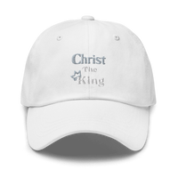 Christ The King Embroidered Men's Hat, Gold and White Emblem-KVOM; Christian Clothing; Women’s Clothing; Men's Clothes, Men's Hats, Women’s T-Shirts; Hoodies Sale; Ladies Tops; Ladies Dresses; Floral Tops; Floral Dresses; Flower Clothes; Activewear; Glorious; Psalms; Blessings On Blessings; Teens Clothing; Christian Book Store; Girl’s Clothing Sale; Mother’s Day Sale; Gifts For Sister; Christian Gifts; Gifts for Daughter; Spring Sale; Clearance Sale; Jesus; Christ Is King; Holy Ghost; God Got Me; Spiritual 