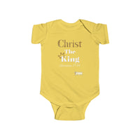 Christ The King Infant Jersey Bodysuit-Children's Clothing-KVOM