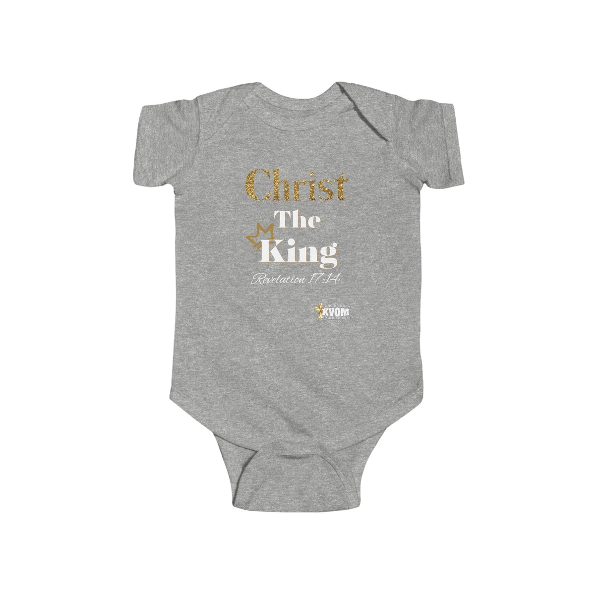 Christ The King Infant Jersey Bodysuit-Children's Clothing-KVOM