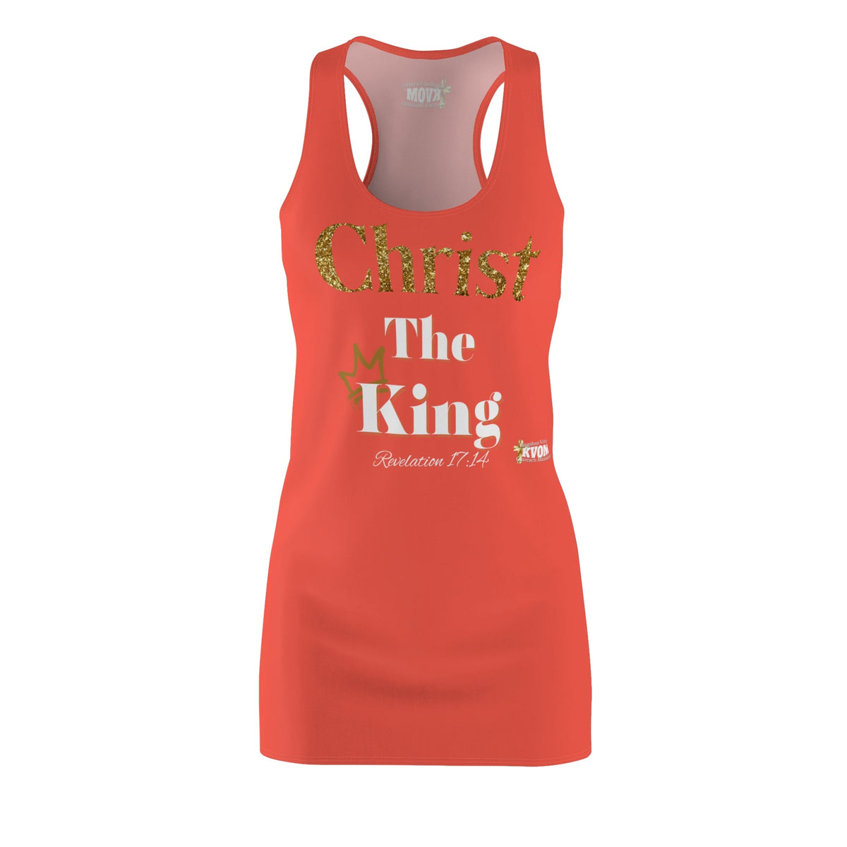 Christ The King Racerback Dress Apricot & Gold-KVOM