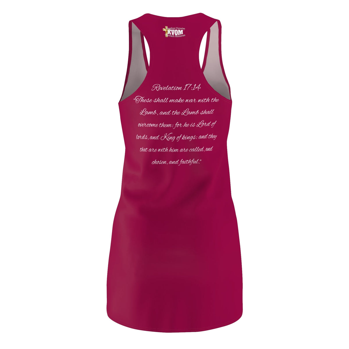 Christ The King Racerback Dress Berry Pink & Gold-KVOM