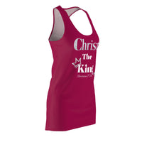 Christ The King Racerback Dress Berry Pink & Silver-KVOM