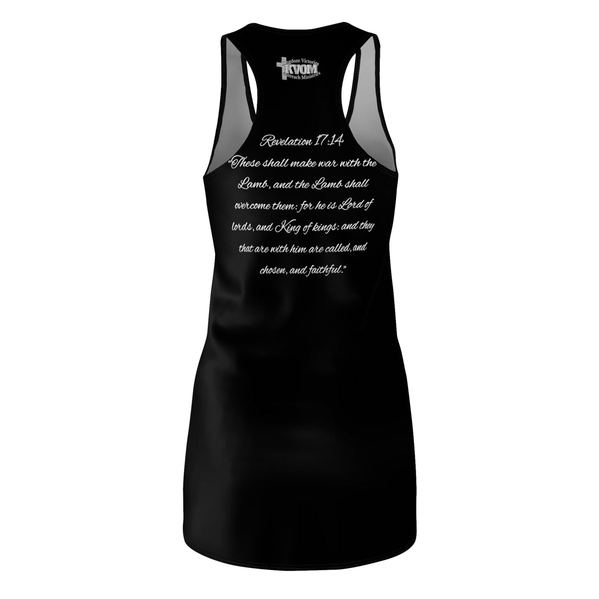 Christ The King Racerback Dress Black & Silver-KVOM