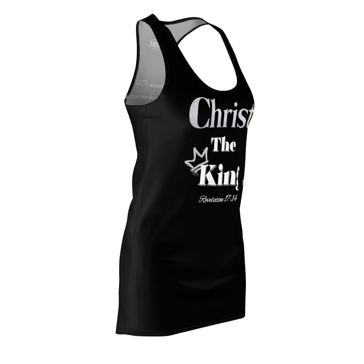 Christ The King Racerback Dress Black & Silver-KVOM