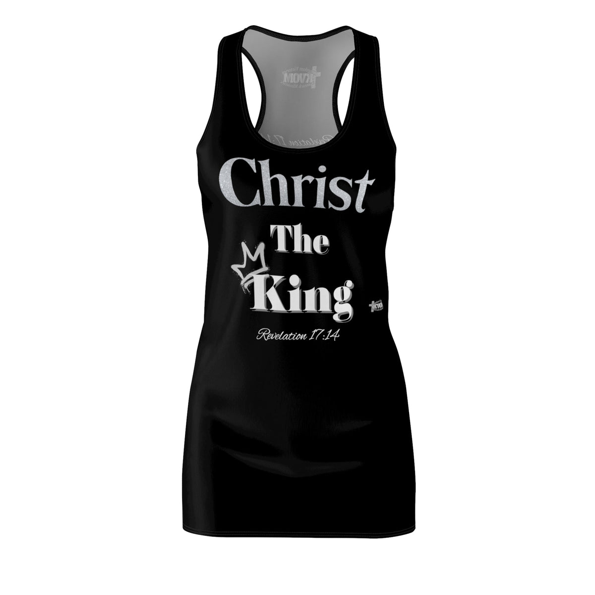 Christ The King Racerback Dress Black & Silver-KVOM