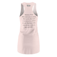 Christ The King Racerback Dress Cool Pink Blk & Silver-KVOM