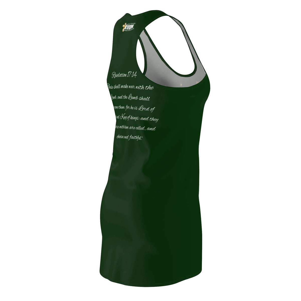 Christ The King Racerback Dress Green & Gold-KVOM