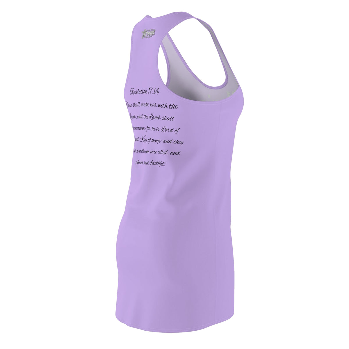 Christ The King Racerback Dress Lilac & Blk & Silver-KVOM