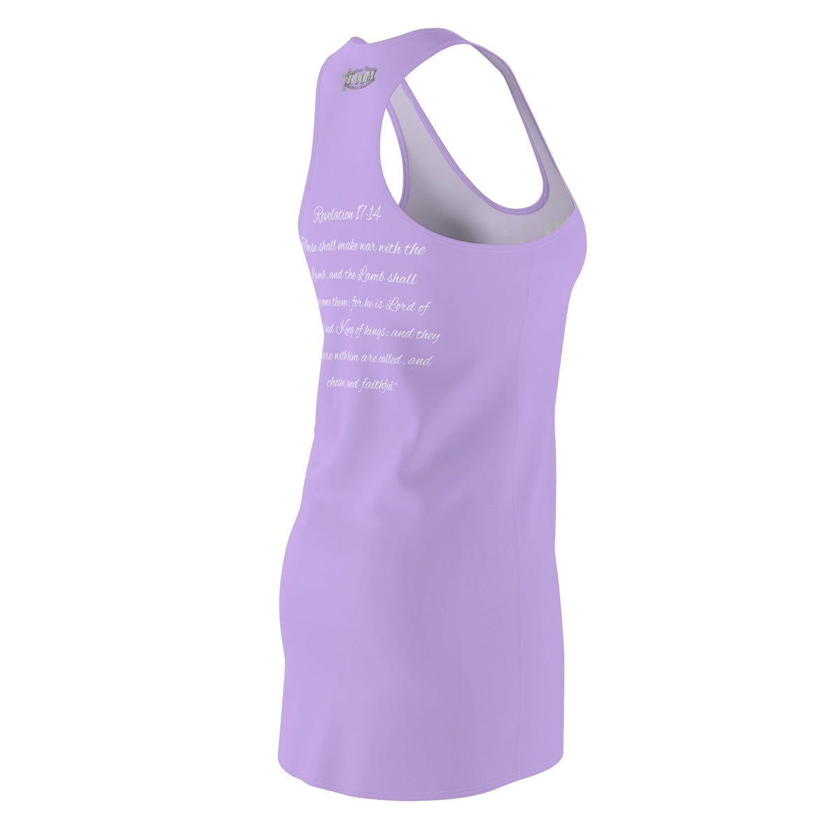 Christ The King Racerback Dress Lilac Wht & Silver-KVOM