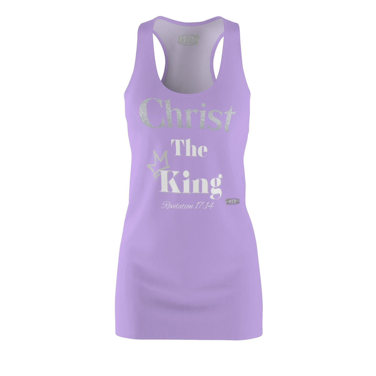 Christ The King Racerback Dress Lilac Wht & Silver-KVOM