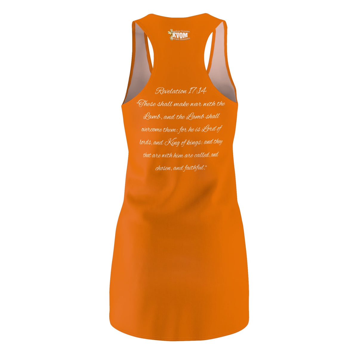 Christ The King Racerback Dress Orange & Gold-KVOM