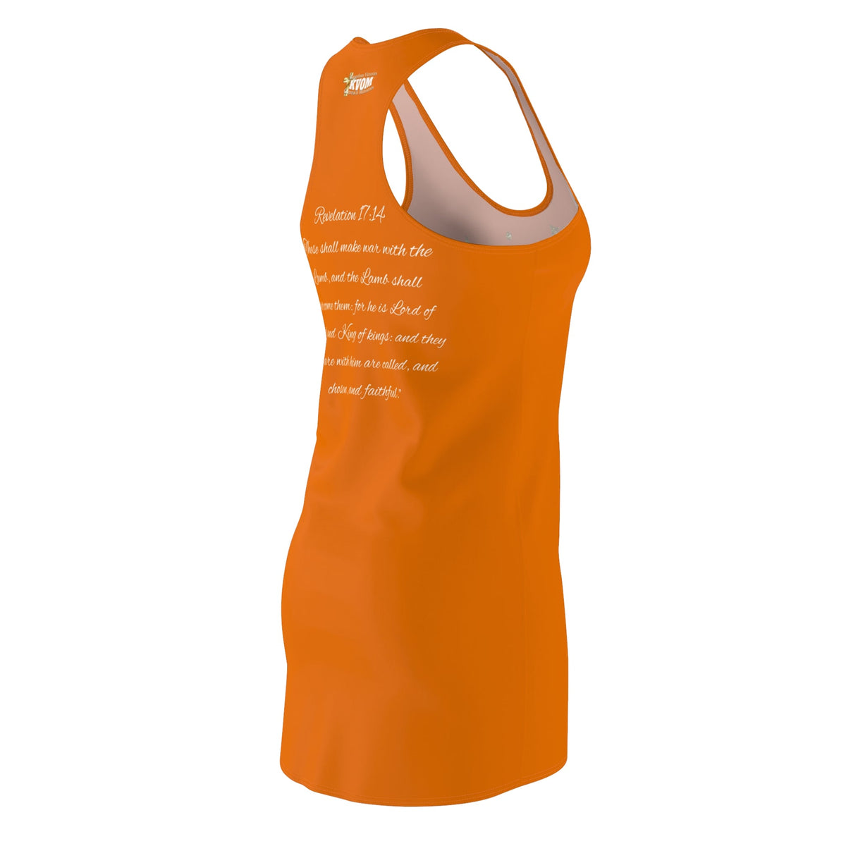 Christ The King Racerback Dress Orange & Gold-KVOM