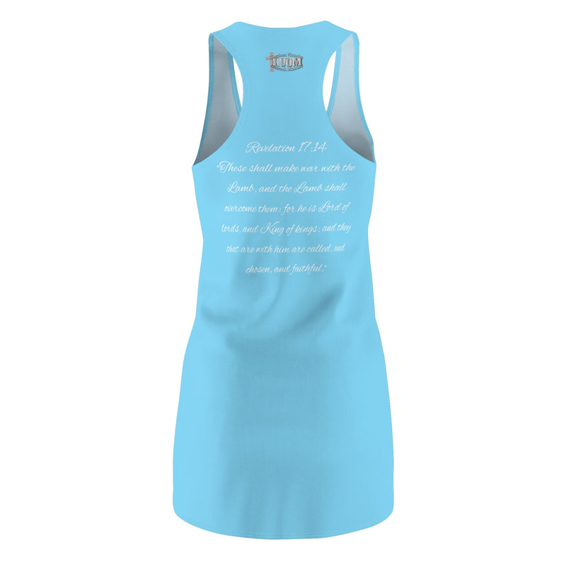 Christ The King Racerback Dress, Sky Blue-KVOM