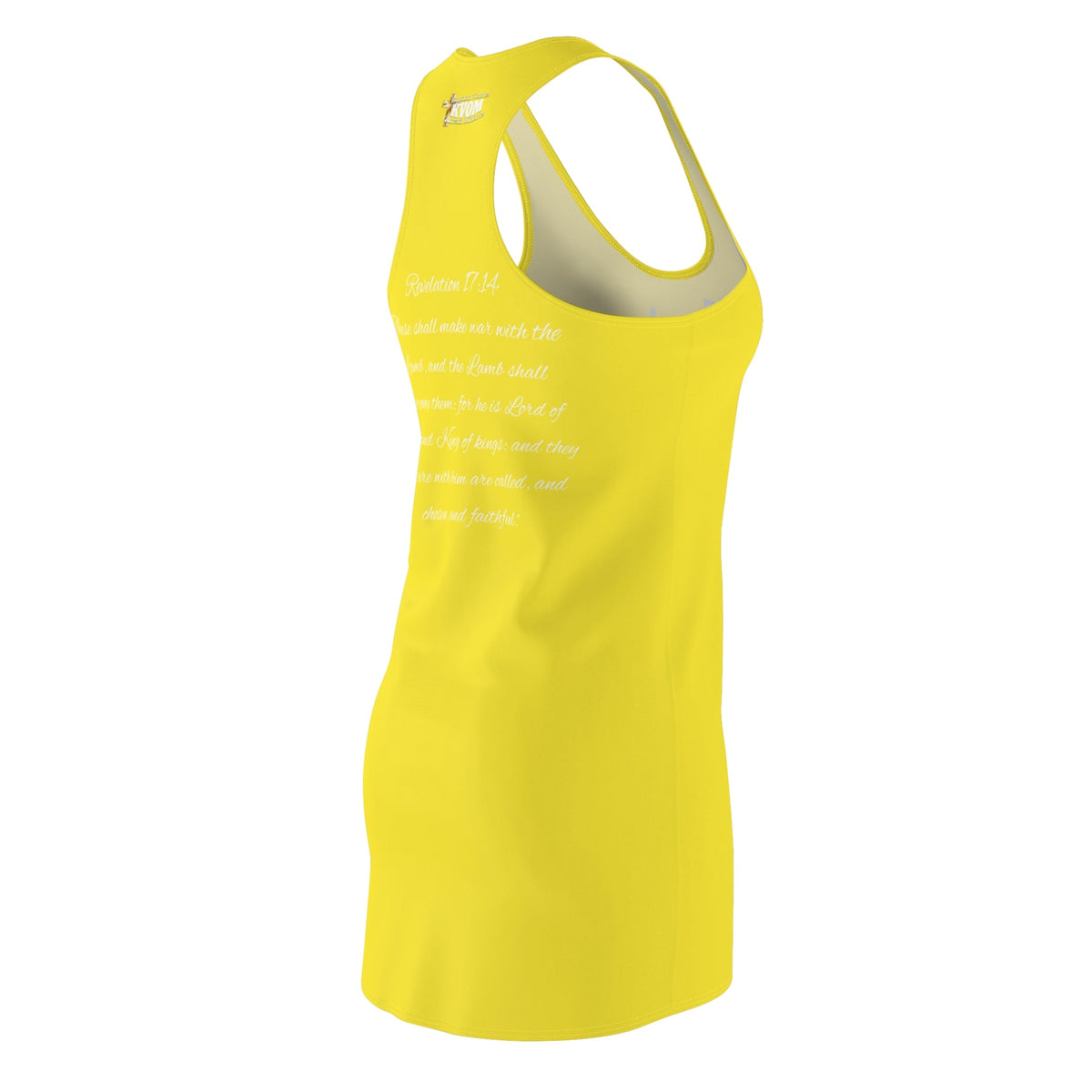 Christ The King Racerback Dress Yellow-KVOM