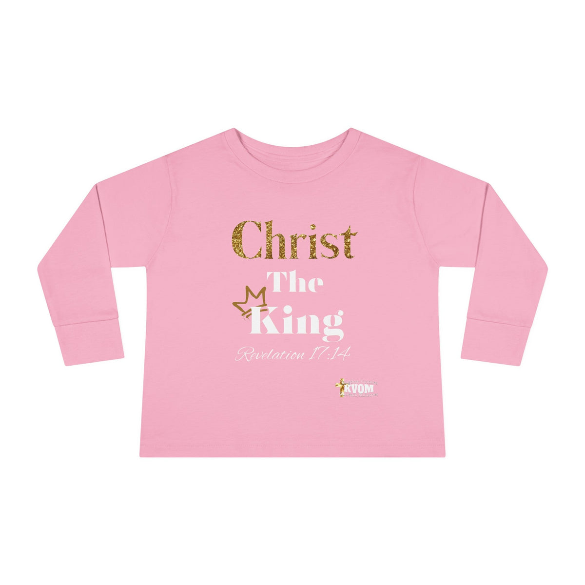 Christ The King Toddler Long Sleeve Tee-Children's Clothing-KVOM