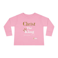 Christ The King Toddler Long Sleeve Tee-Children's Clothing-KVOM