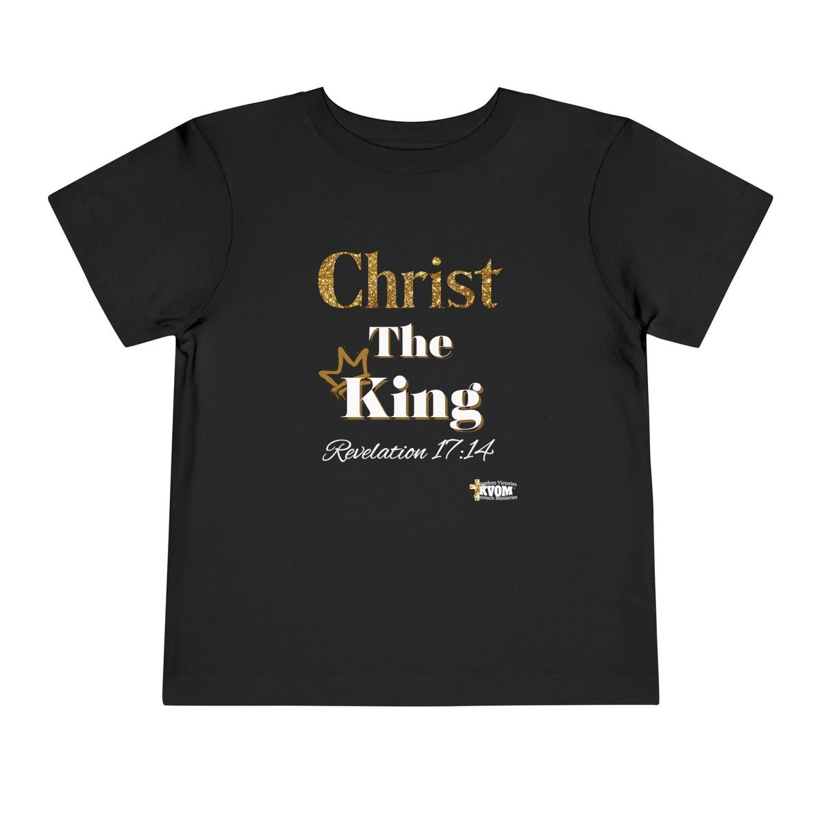 Christ The King Toddler Short Sleeve Tee-Children's Clothing-KVOM