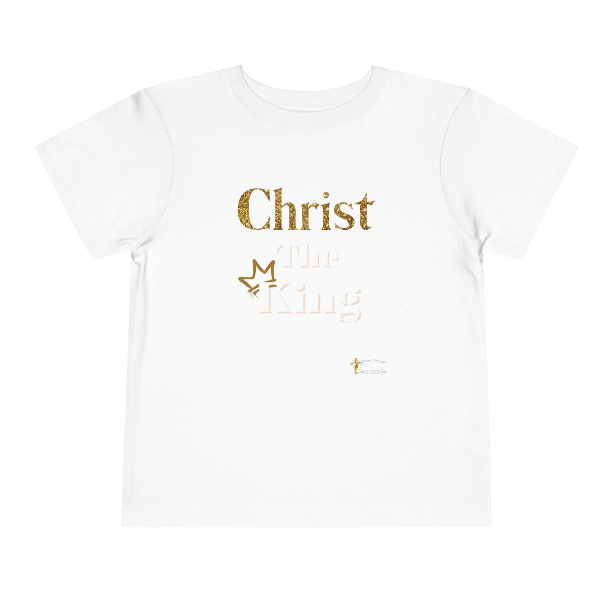 Christ The King Toddler Short Sleeve Tee-Children's Clothing-KVOM