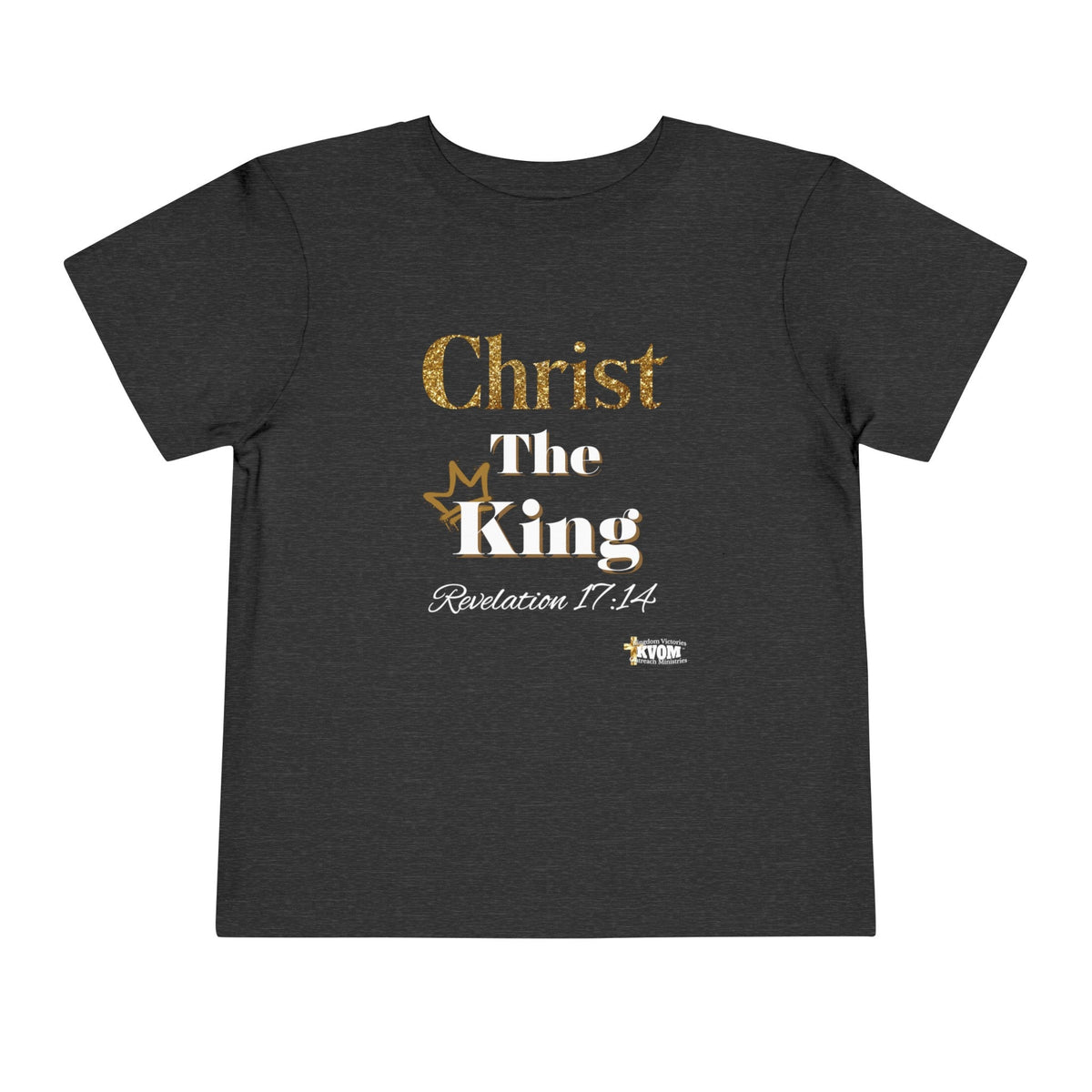 Christ The King Toddler Short Sleeve Tee-Children's Clothing-KVOM