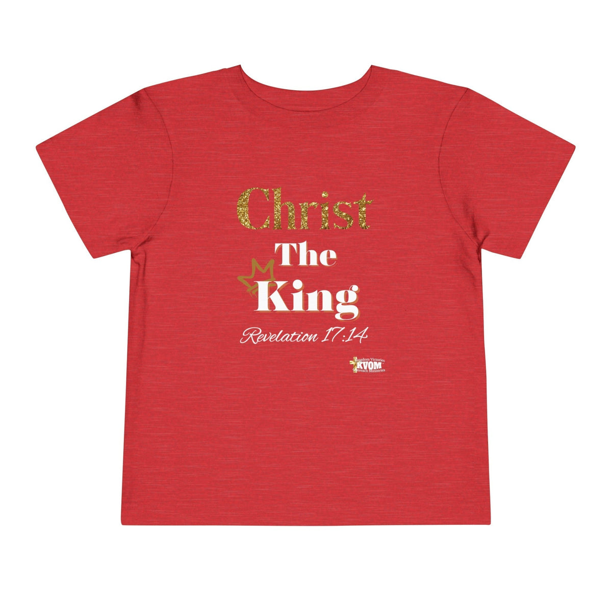 Christ The King Toddler Short Sleeve Tee-Children's Clothing-KVOM