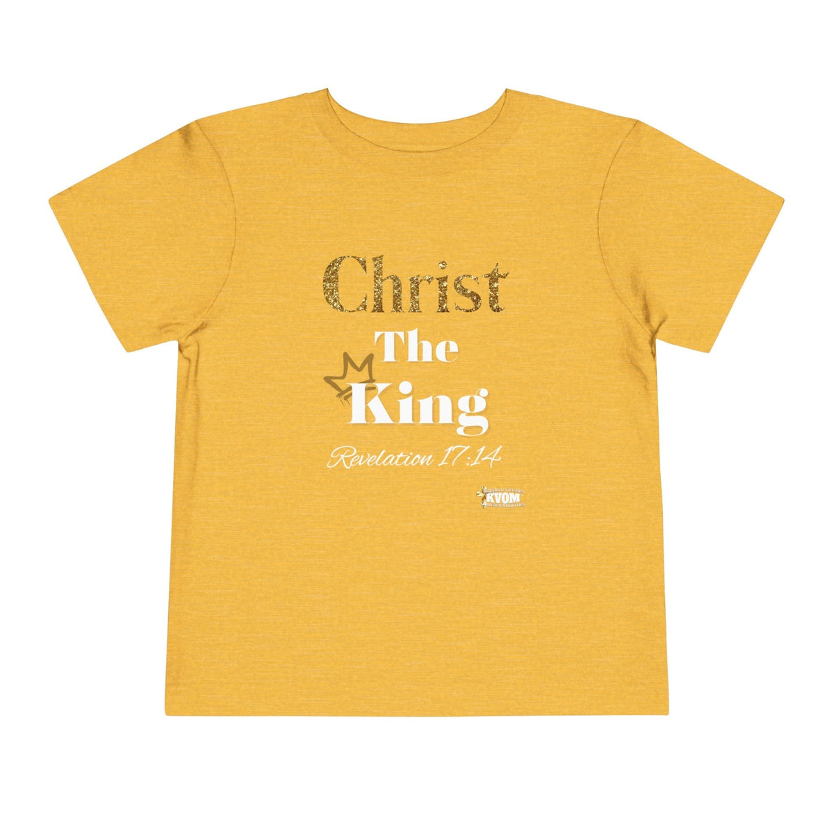 Christ The King Toddler Short Sleeve Tee-Children's Clothing-KVOM