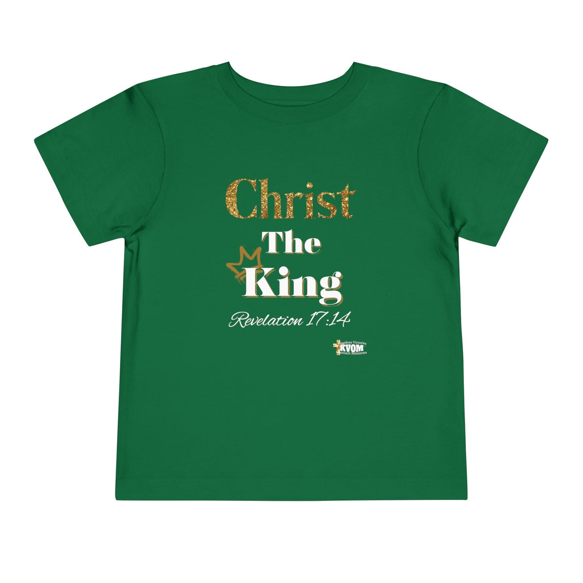 Christ The King Toddler Short Sleeve Tee-Children's Clothing-KVOM