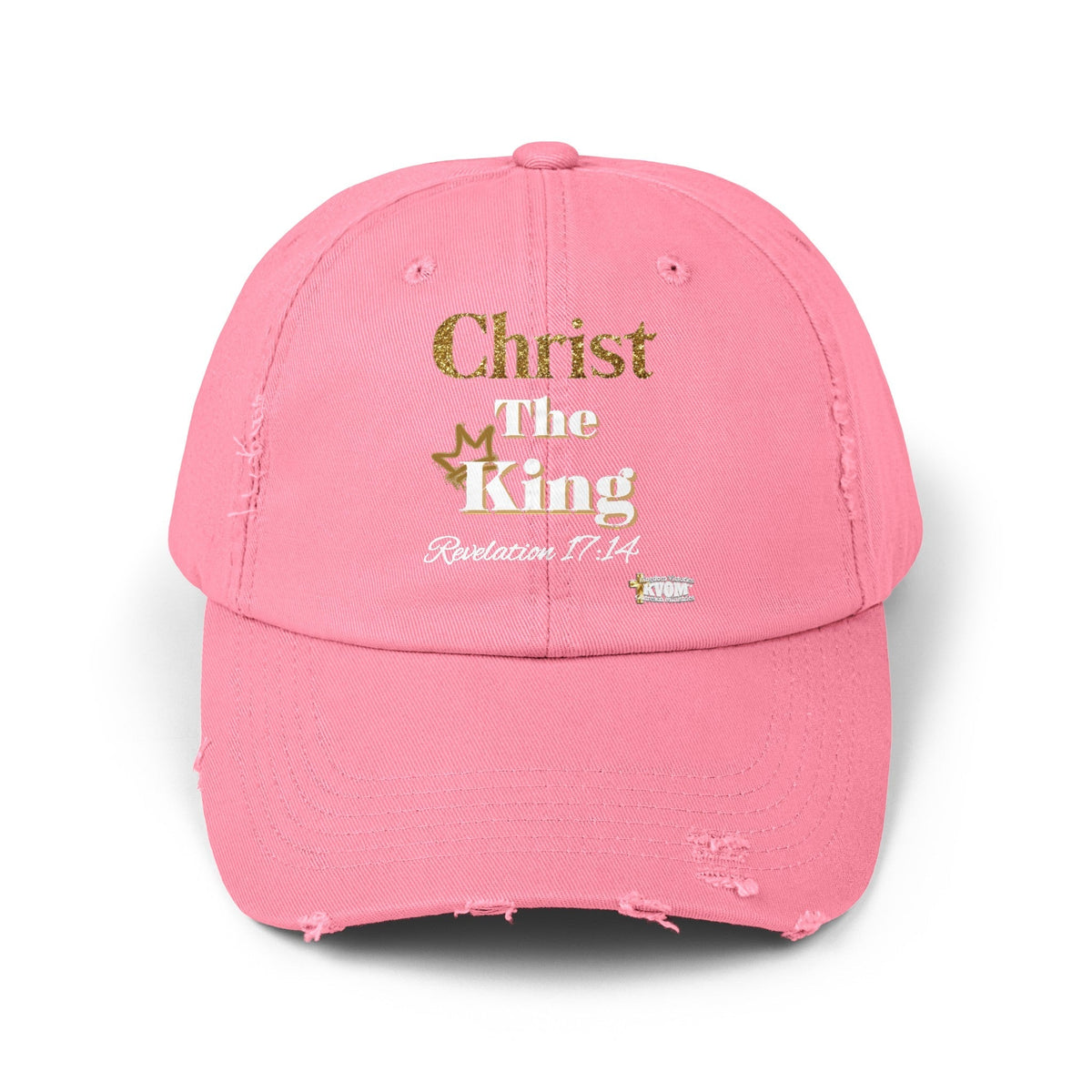 Christ The King Unisex Distressed Cap-KVOM; Christian Clothing; Women’s Clothing; Men's Clothes, Men's Hats, Women’s T-Shirts; Hoodies Sale; Ladies Tops; Ladies Dresses; Floral Tops; Floral Dresses; Flower Clothes; Activewear; Glorious; Psalms; Blessings On Blessings; Teens Clothing; Christian Book Store; Girl’s Clothing Sale; Mother’s Day Sale; Gifts For Sister; Christian Gifts; Gifts for Daughter; Spring Sale; Clearance Sale; Jesus; Christ Is King; Holy Ghost; God Got Me; Spiritual Warrior; Prophetic; Ble