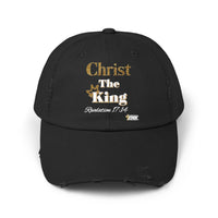 Christ The King Unisex Distressed Cap-KVOM; Christian Clothing; Women’s Clothing; Men's Clothes, Men's Hats, Women’s T-Shirts; Hoodies Sale; Ladies Tops; Ladies Dresses; Floral Tops; Floral Dresses; Flower Clothes; Activewear; Glorious; Psalms; Blessings On Blessings; Teens Clothing; Christian Book Store; Girl’s Clothing Sale; Mother’s Day Sale; Gifts For Sister; Christian Gifts; Gifts for Daughter; Spring Sale; Clearance Sale; Jesus; Christ Is King; Holy Ghost; God Got Me; Spiritual Warrior; Prophetic; Ble