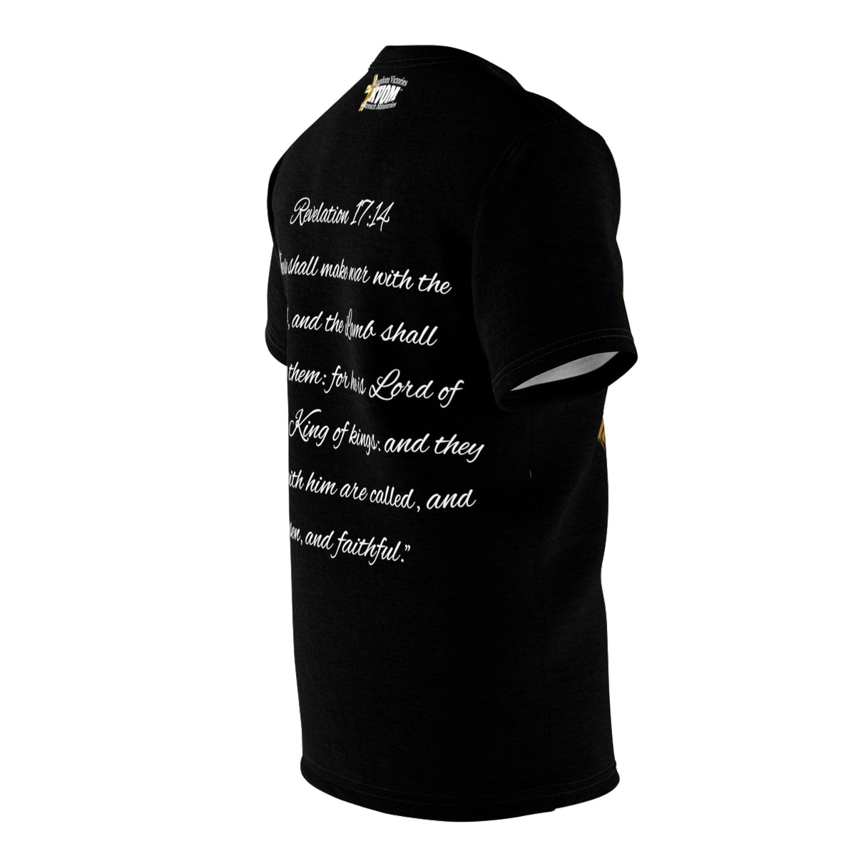 Christ The King Unisex T-Shirt, Black & Gold-KVOM