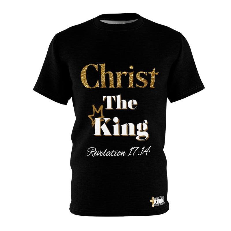 Christ The King Unisex T-Shirt, Black & Gold-KVOM