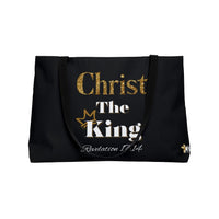 Christ The King Weekender Tote Bag Black & Gold