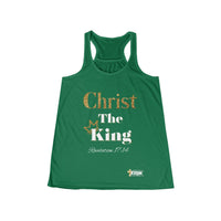 Christ The King Women's Flowy Racerback Tank-KVOM