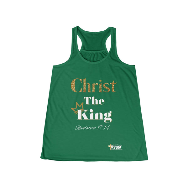 Christ The King Women's Flowy Racerback Tank-KVOM