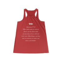 Christ The King Women's Flowy Racerback Tank-KVOM