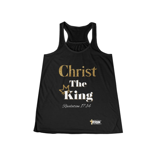 Christ The King Women's Flowy Racerback Tank-KVOM