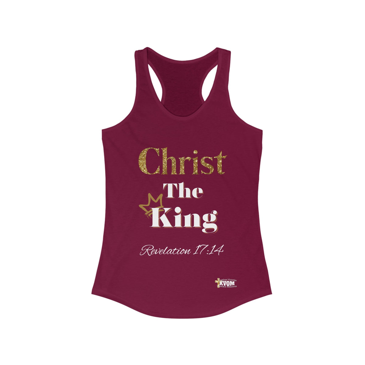 Christ The King Women's Racerback Tank-KVOM