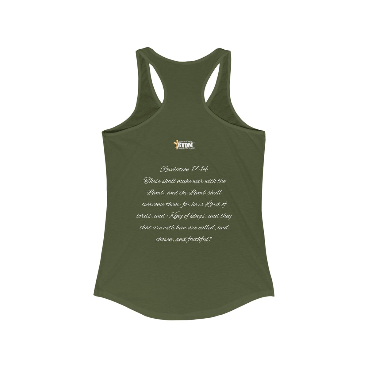 Christ The King Women's Racerback Tank-KVOM