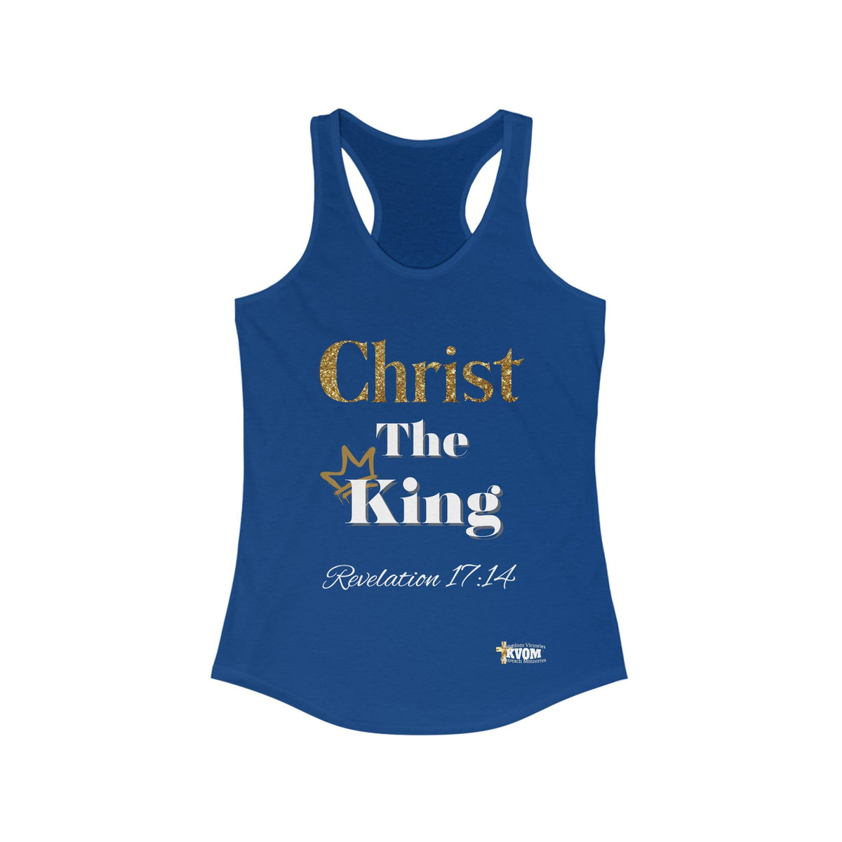 Christ The King Women's Racerback Tank-KVOM