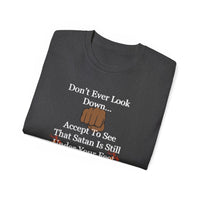 Don't Ever Look Down Unisex Relaxed T-Shirt BLK Fist-KVOM