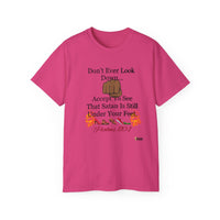 Don't Ever Look Down Unisex Relaxed T-Shirt BLK Fist-KVOM