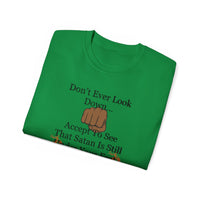 Don't Ever Look Down Unisex Relaxed T-Shirt BLK Fist-KVOM