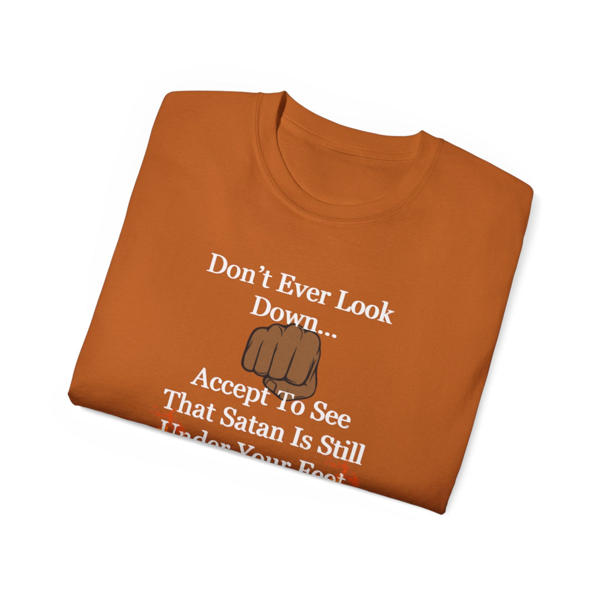 Don't Ever Look Down Unisex Relaxed T-Shirt BLK Fist-KVOM