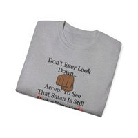 Don't Ever Look Down Unisex Relaxed T-Shirt BLK Fist-KVOM