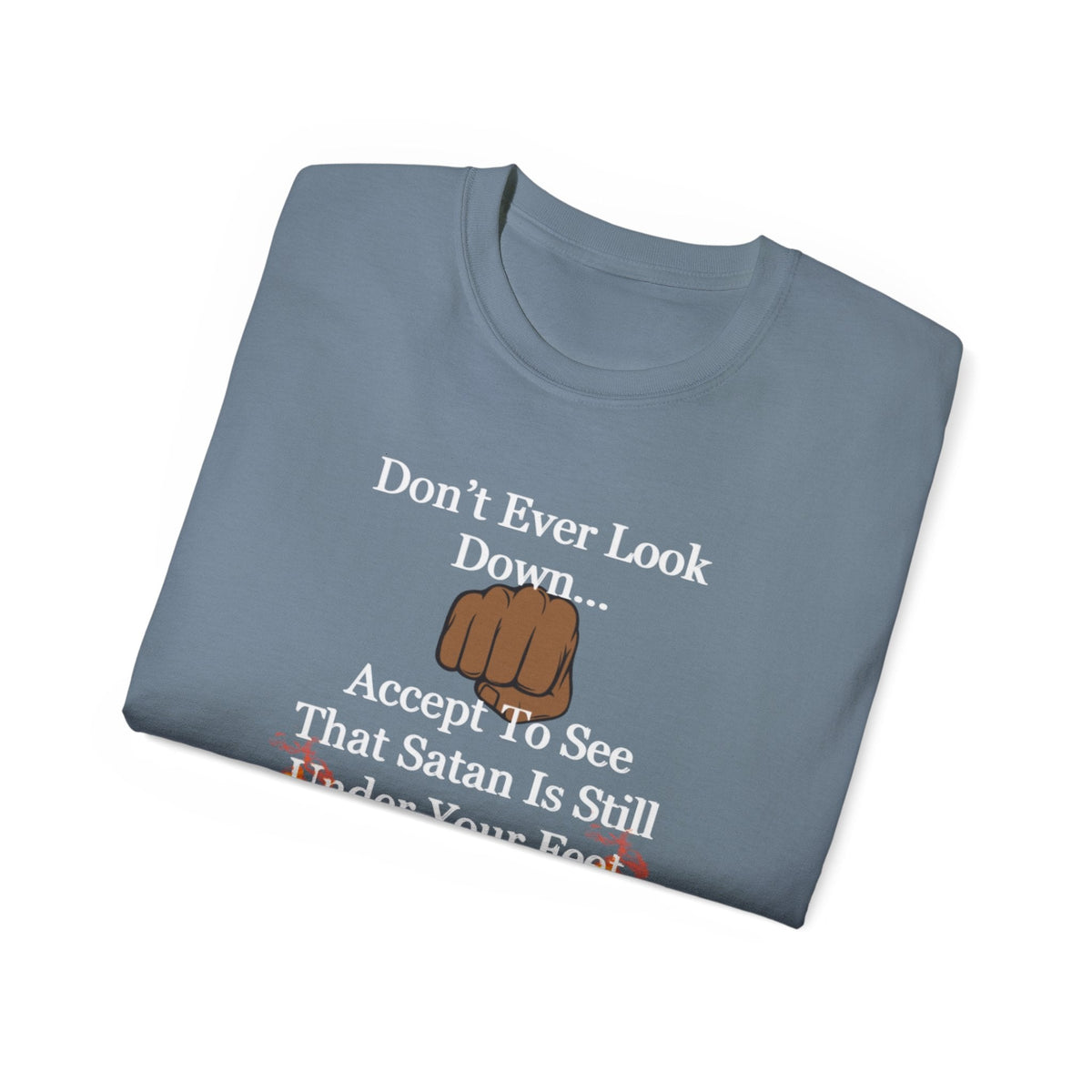 Don't Ever Look Down Unisex Relaxed T-Shirt BLK Fist-KVOM