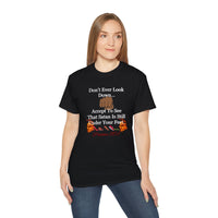 Don't Ever Look Down Unisex Relaxed T-Shirt BLK Fist-KVOM