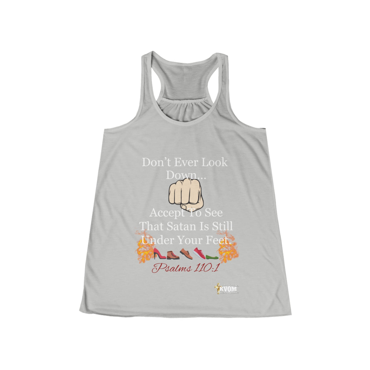 Don't Ever Look Down Women's Flowy Racerback Tank-KVOM