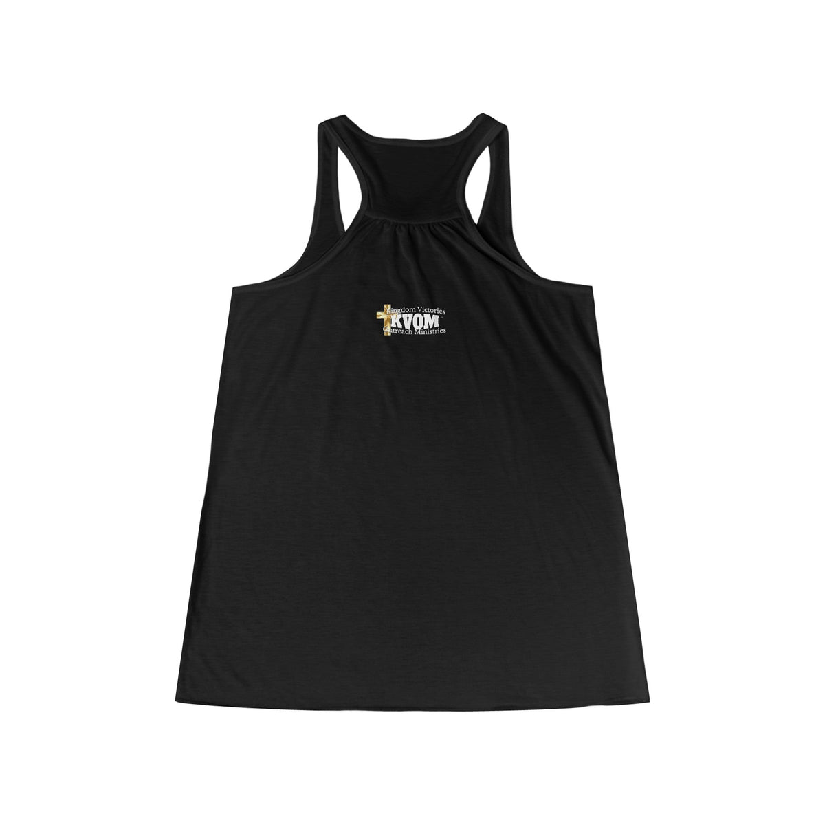 Don't Ever Look Down Women's Flowy Racerback Tank BLK Fist-KVOM