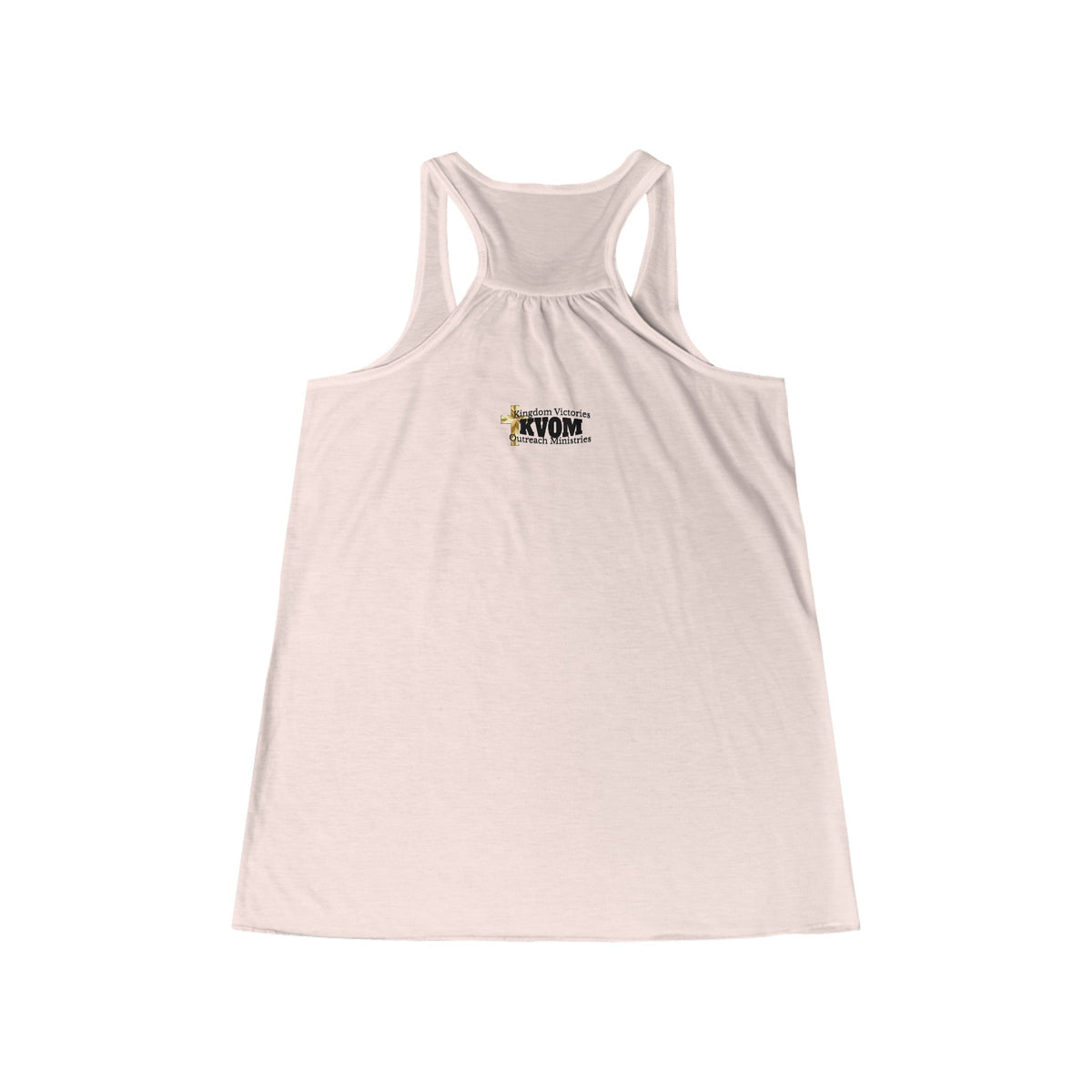 Don't Ever Look Down Women's Flowy Racerback Tank, Blk Fist-KVOM