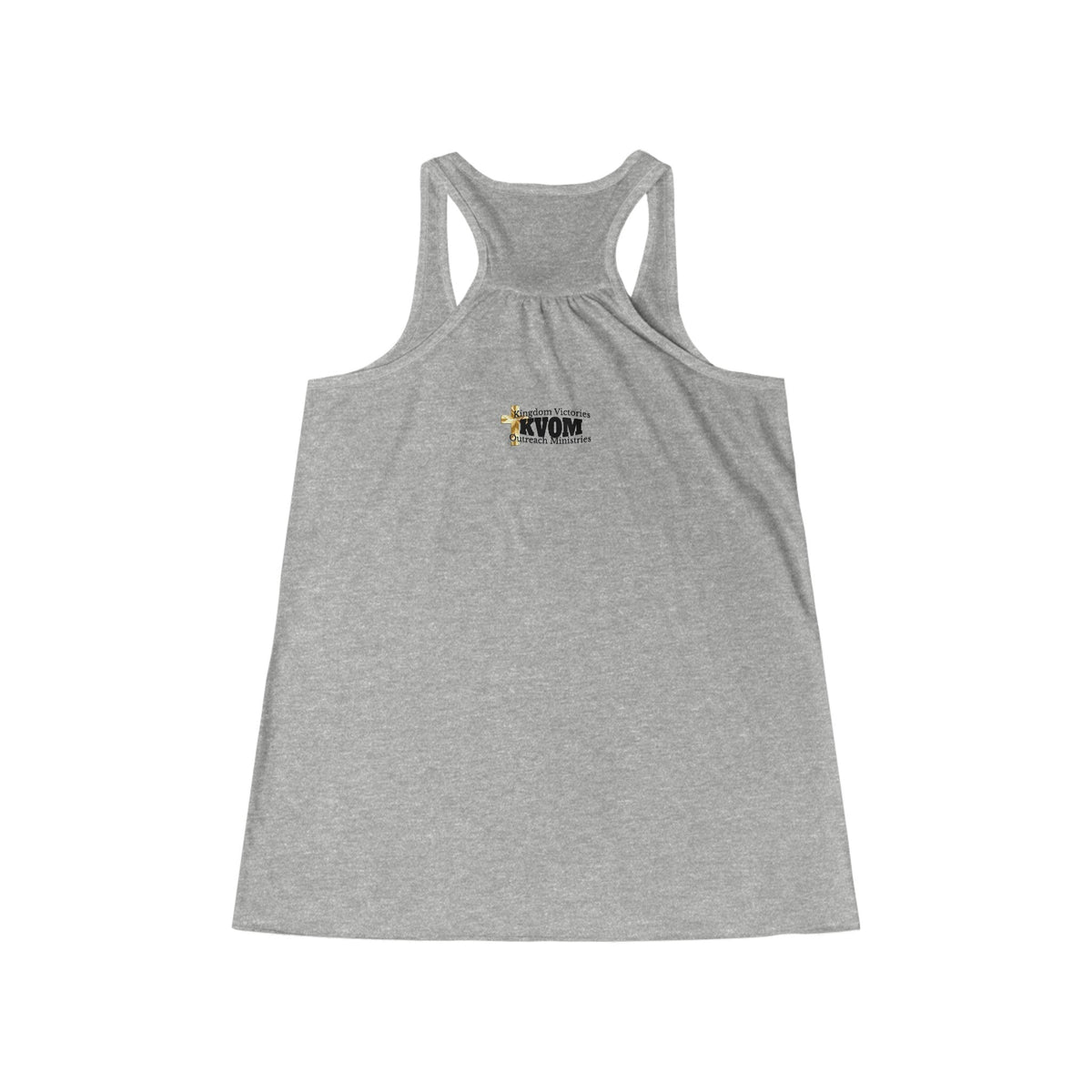 Don't Ever Look Down Women's Flowy Racerback Tank, Blk Fist-KVOM